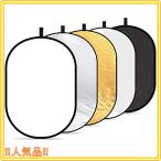 NEEWER 5-in-1撮影用 折りたたみ式 レフ板(銀、金、白、黒、半透明) (60cm x 90cm) 【並行輸入品】