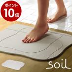 特典付 珪藻土バスマット ソイル soil バスマット 珪藻土 珪藻土マット 足拭きマット 日本製 足ふきマット 吸水バスマット 乾燥 ［ soil bathmat アクア ］