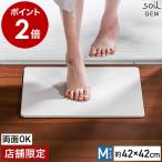 soil GEM バスマット リバーシブル M 特典付き 珪藻土バスマット 日本製 アスベスト不使用 soil GEM ソイル ジェム Mサイズ 両面 珪藻土マット 国産 バスマット