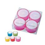 キャンドル ( カラー クリアカップ ティーライト 4個入り )