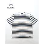 Le minor/ルミノア/バスクシャツ/半袖/エクリュ×ネイビー/lem460807