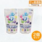 酸素系漂白除菌洗浄剤ファイブクリーン2個セット じゅん散歩 テレビ朝日 テレ朝通販 ロッピング 洗浄 除菌 漂白 消臭 脱脂