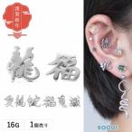 アンプラグ ボディピアス 16G 和風ロゴ フェイクプラグ(1個売り)(オマケ革命)