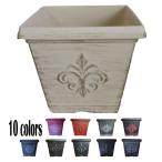 軽量 アンティーク風プラスチック鉢　開口約20cm　全10色展開　鉢カバー　おしゃれ　ガーデニング　ガーデン　お手入れ　バラ　花　植物　栽培