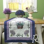 ヨーロッパ風　ラベンダー　テーブルランナー33*180ｃｍ　濃い紫、パープル