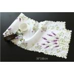 テーブルランナー ラベンダーの花 カットワーク刺繍 38×180ｃｍ　＃915