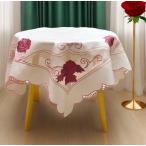  скатерть 110X110cm роза rose розовый. вышивка 