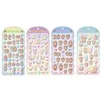 モンチッチ COTTON PUFFYシール コットンパフィーシール 立体ステッカー シール デコシール キャラクターグッズ クラックス 141190 141191 141192 14193