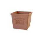  Hachiman .. eko pot / цветочный горшок прямоугольник 120 неглазурованный фарфор . style [a-bru(Hachiman gardens:arbre)]