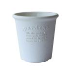  Hachiman .. eko pot / цветочный горшок круглый 5 номер белый [papie(Hachiman gardens:papier)]