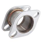 Atyhao болт выхлоп фланец удлинение фланец труба удлинение фланец адаптор автомобиль muffler труба удлинение фланец автомобиль универсальный внутренний диаметр 2 болт f