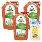 フロッシュ食器用洗剤 ブラッドオレンジつめかえ用800ml3本セット+ズビズバスポンジ付き