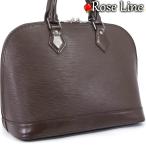 【美品】Louis Vuitton エピ アルマ ハンドバッグ モカ こげ茶 ブラウン 鞄 手提げ ガールズ レディース 財布入れ 本革 EPI M5214D