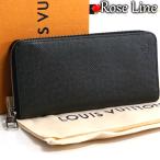 【新品同様】Louis Vuitton タイガ ヴェルティカル 長財布 アルドワーズ 黒 ブラック ジッピーウォレット TAIGA メンズ レディース M30503