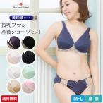 ＼送料無料／授乳ブラ 産後ショーツ 上下2点セット マタニティ 美妊婦 ノンワイヤー クロスオープン ハーフトップ M L 下着 産後 出産準備 ローズマダム 6406