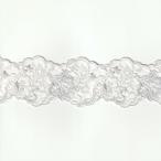 chu-ru кружевное полотно "теплый" белый ширина 60mm полиэстер / cut продажа ручная работа DIY рукоделие для аксессуары ткань одиночный товар гонки [post]