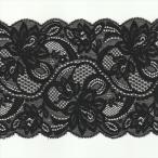  стрейч кружевное полотно черный ширина 135mm нейлон полиуретан / cut продажа ручная работа DIY рукоделие для аксессуары ткань одиночный товар гонки [post]