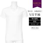ショッピングぽっきり 本格 消臭 メンズ インナー 半袖 トップス インナーシャツ 下着 肌着 下 ホワイト Vネック シャツの下 ストレッチ 超消臭 速乾 1000円 ぽっきり 送料無料 mail