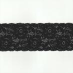  стрейч кружевное полотно черный ширина 64mm нейлон полиуретан / cut продажа ручная работа DIY рукоделие для аксессуары ткань одиночный товар гонки [post]