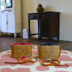 アタバッグかごバッグアタ編まれた高級かごバッグおしゃれカゴバック着物浴衣シ...