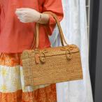 アタバッグ かごバッグ アタ 編まれた  高級 かご バッグ 裁縫箱 コスメボックス おしゃれ カゴバック バリ島 伝統工芸品