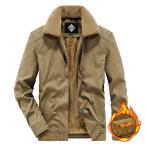 カーゴジャケット メンズ 裏起毛 ショートコート ジャンパー ブルゾン アウター ボア裏地 防寒保温 厚手 コットン カジュアル 耐摩耗