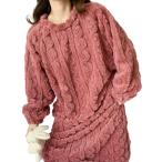 冬用 ネグリジェ レディース パジャマ ルームワンピース フランネル 厚手 もこもこ ミドル丈 カジュアル 部屋着 寝巻き お風呂上り