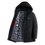6XL с хлопком пуховик мужской с хлопком пальто средний длинный длина одноцветный тонкий Fit тонкий сохранение тепла пожилые люди бизнес осень-зима casual 
