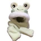 3点一体マフラーカエルデザインレデ...