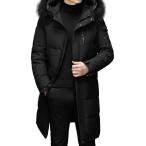  длинный пуховик мех с капюшоном . мужской колени длина bench coats обод bench пуховик офис толстый джентльмен надеты . способ теплоизоляция ходить на работу 