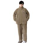 パジャマ メンズ もこもこ ルームウェア 保温防寒 暖か 上下セット 前開き 長袖 秋冬服 ロングパンツ ふわふわ ポケット付き おしゃれ