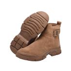 安全靴 ハイカット 作業靴 スエード セーフティーブーツ 鋼製先芯 つま先保護 釘踏み抜き防止 通気性 滑り止め クッション性 防刺 軽量