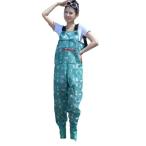 ウェーダー 子供 大人用 女性向け ヒップウェーダー かわいい柄 長靴 胴付長靴 子供 砂場着 こども 幼児 ジュニア 軽量 防水 防滑