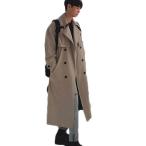  тренчкот мужской длинный длина весеннее пальто весна двойной breast ремень имеется накидка дизайн длинный жакет надеты .. одноцветный водоотталкивающий 