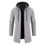  тренчкот мужской длинный длина весеннее пальто весна одежда с капюшоном . Zip выше одноцветный casual длинный жакет надеты .. тонкий легкий 