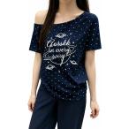 Tシャツレディース半袖オフショルダ...