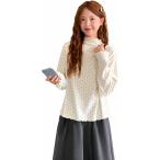カットソーレディース長袖ドット柄ハ...
