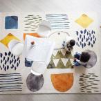 北欧風 かわいい 抽象柄 ラグ モダン 1畳 2畳 ホットカーペットカバー スタイル 床暖房 160*230cm 長方形 ラグマット ラグ