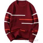 長袖シャツメンズセータークルーネッ...