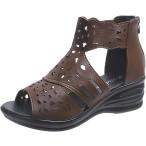 ショッピングウエッジソール ブーツサンダル レディース 厚底 おしゃれ ウエッジソール サンダル オープントゥ コンフォート おしゃれ サマーブーツ ショート 軽量