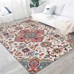 ペルシャ ラグ カーペット エスニック 120*160CM おしゃれ ウィルトン織 スベリ止め付き 1畳 2畳 カラー 1.5畳 部屋