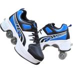  деформация обувь 4 колесо ролик skate больше . подъёмный блок предотвращение скольжения низ "дышит" . пот . безопасность мужской а также женский многофункциональный спорт обувь 