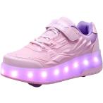  ролик обувь светится обувь ребенок обувь ролик коньки люминесценция обувь белый чёрный симпатичный Kids для мужчин и женщин USB зарядка LED свет Dance 