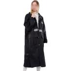 レインコート レディース メンズ レインウエア レインポンチョ自転車 バイクロング丈 反射テープ ツバ付き ポケット2個 リュック対応