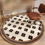 ゲーミングマット ゲーミングチェアマット 円形ラグ チェアマット デスクカーペット 大判 モダン柄 フロアマット 滑り止め 静音 防音