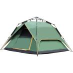 ファミリーテント ポップアップテント 14人用の屋外キャンプ自動オープニングダブルレイヤーテント キャリーバッグ付き アウトドア 軽量