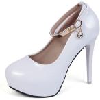 パンプス 走れるパンプス レディース エナメル ストラップ ピンヒール 厚底 12cmヒール 痛くない 厚底美脚 お呼ばれ パーティー