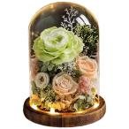 ドライフラワー プリザーブドフラワー 枯れない花 ガラスドーム 薔薇 バラ フラワーギフトプセント お祝い 誕生日 結婚記念日