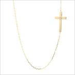 ネックレス レディース サイド クロス 十字架 横 k18 18金 18k ダイヤモンド ゴールド シンプル ブランド お守り プレゼント30代 40代 ハンドメイド necklace