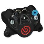 brembo 20.B852.51 ブレンボ 2ポット ラージピストンキャリパー ブラック レッドロゴ (通称 _ 新カニ) バイク ブレーキキャリパー (20-B852-51)